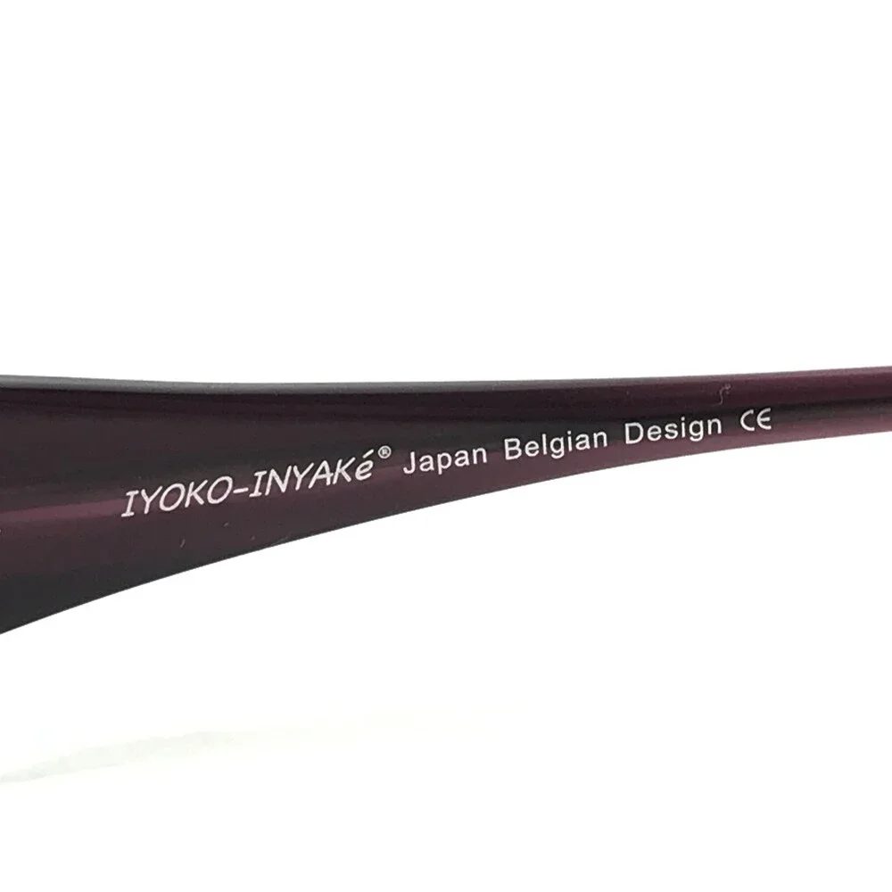 Iyoko-Inyake Eyeglasses Frames IY 258 Col.1 Purple Rectangular 56-16-138
